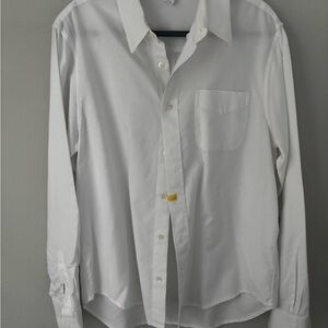 Frame Denim Classic White Button-Up Shirt